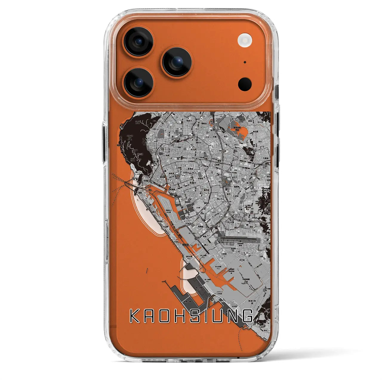 【高雄(台湾)】地図柄iPhoneケース(MagSafeタイプ)