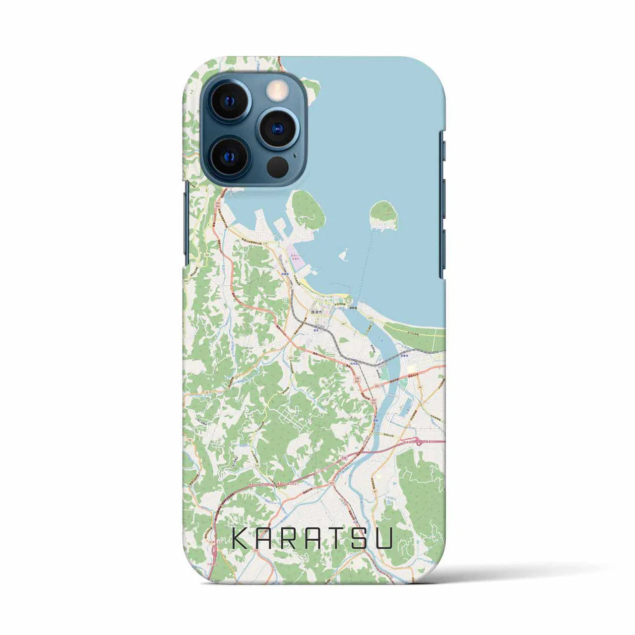 【唐津(佐賀県)】地図柄iPhoneケース(バックカバータイプ)