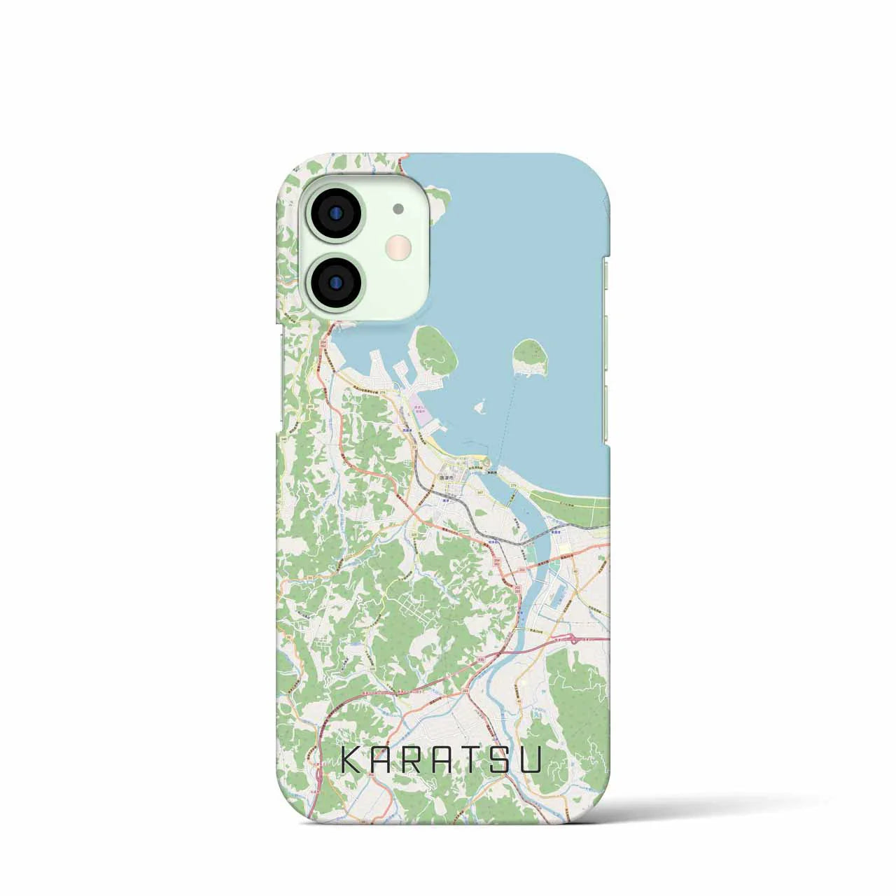 【唐津(佐賀県)】地図柄iPhoneケース(バックカバータイプ)
