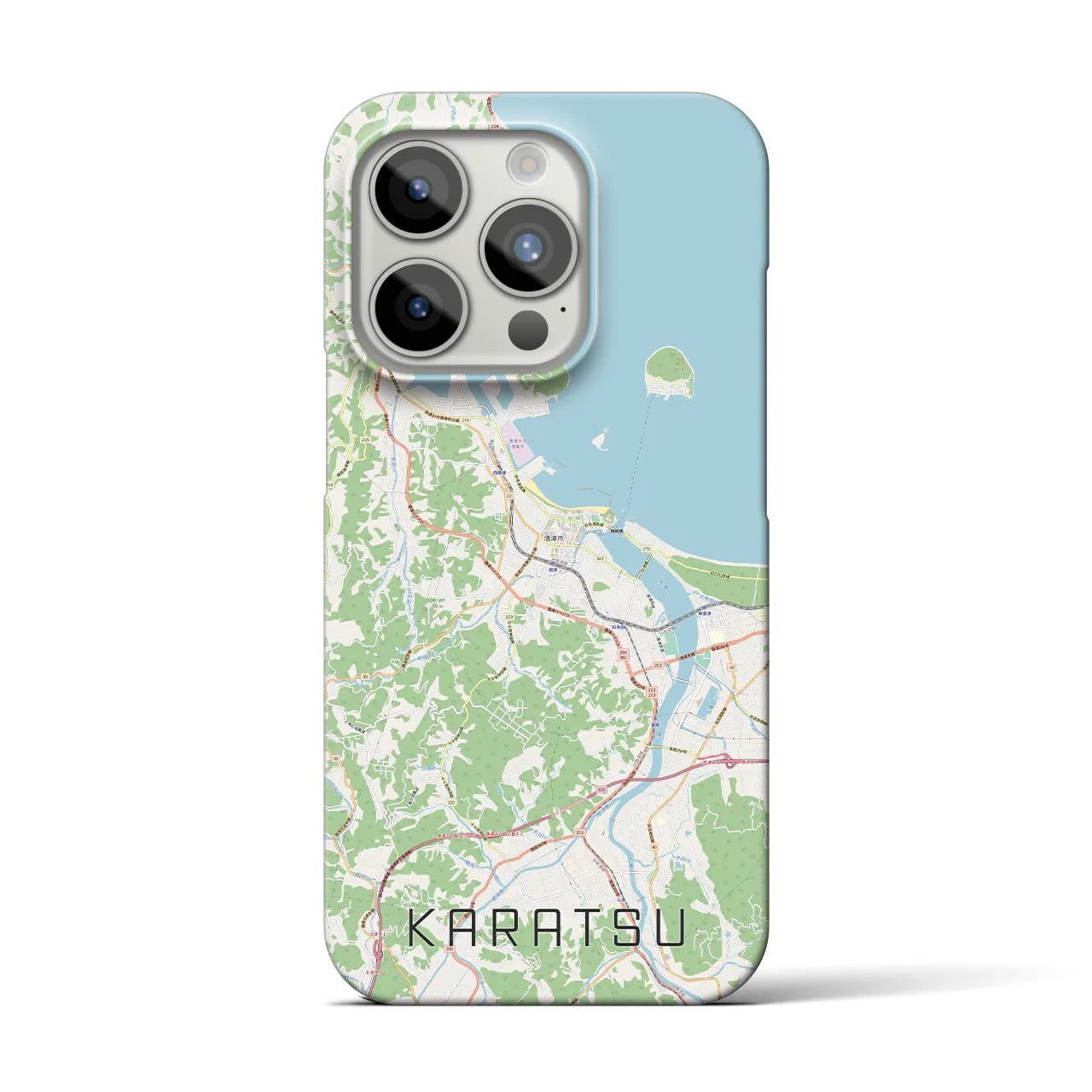 【唐津(佐賀県)】地図柄iPhoneケース(バックカバータイプ)