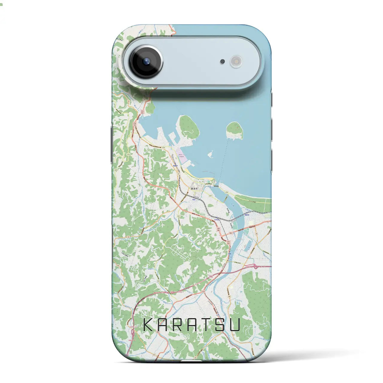 【唐津(佐賀県)】地図柄iPhoneケース(バックカバータイプ)