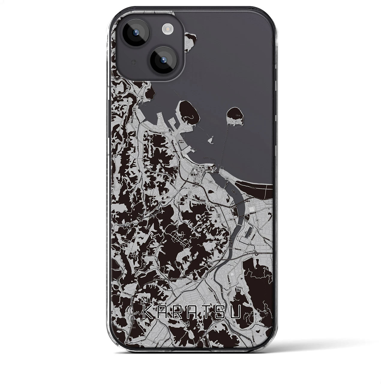 【唐津(佐賀県)】地図柄iPhoneケース(クリアタイプ)