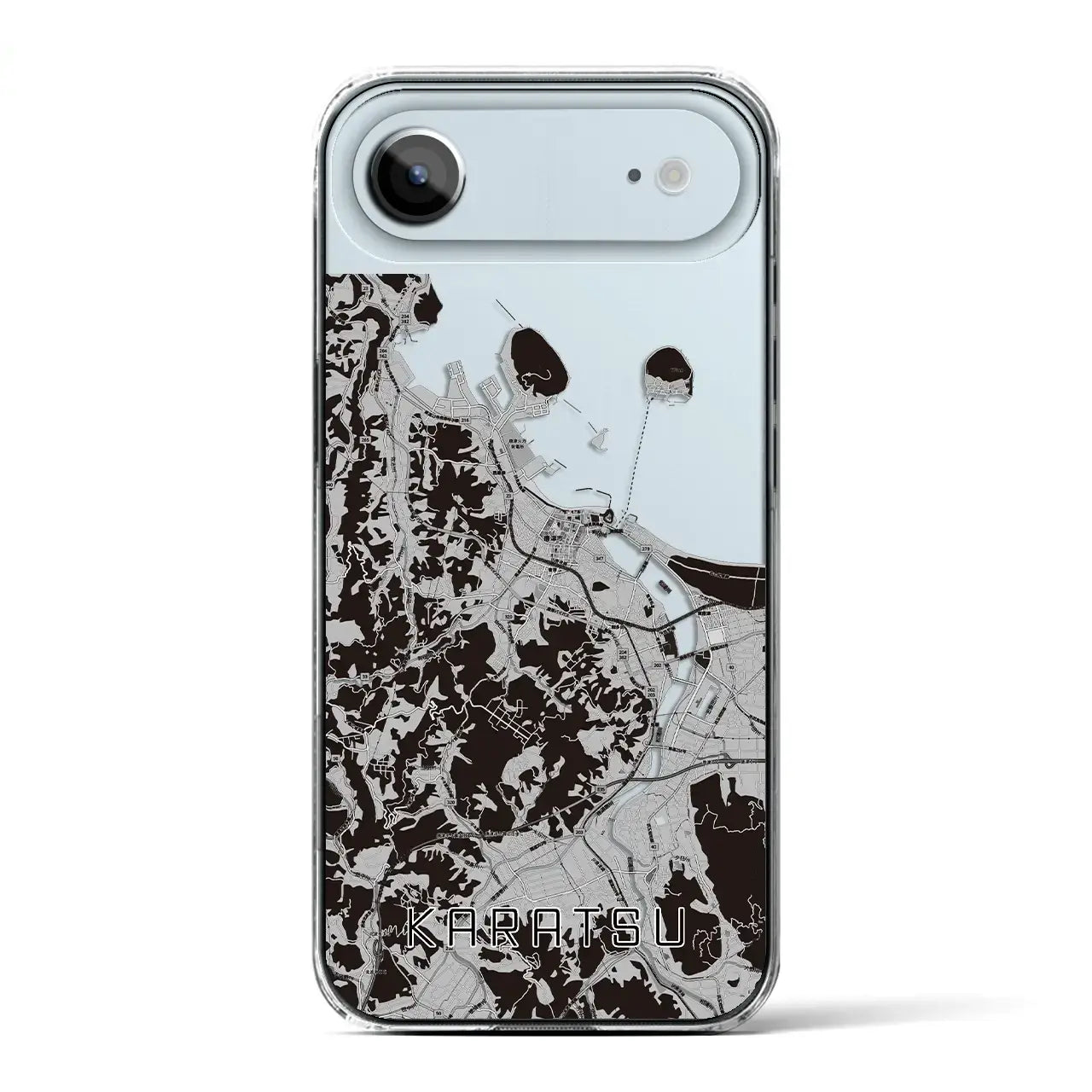 【唐津(佐賀県)】地図柄iPhoneケース(クリアタイプ)