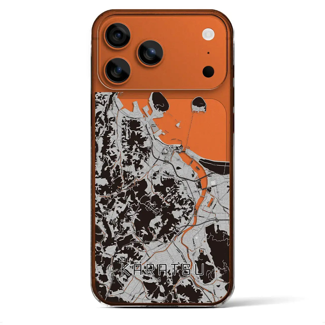 【唐津(佐賀県)】地図柄iPhoneケース(クリアタイプ)