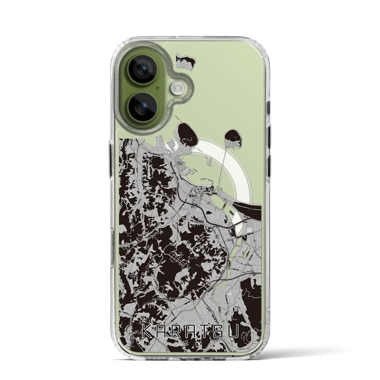 【唐津(佐賀県)】地図柄iPhoneケース(MagSafeタイプ)