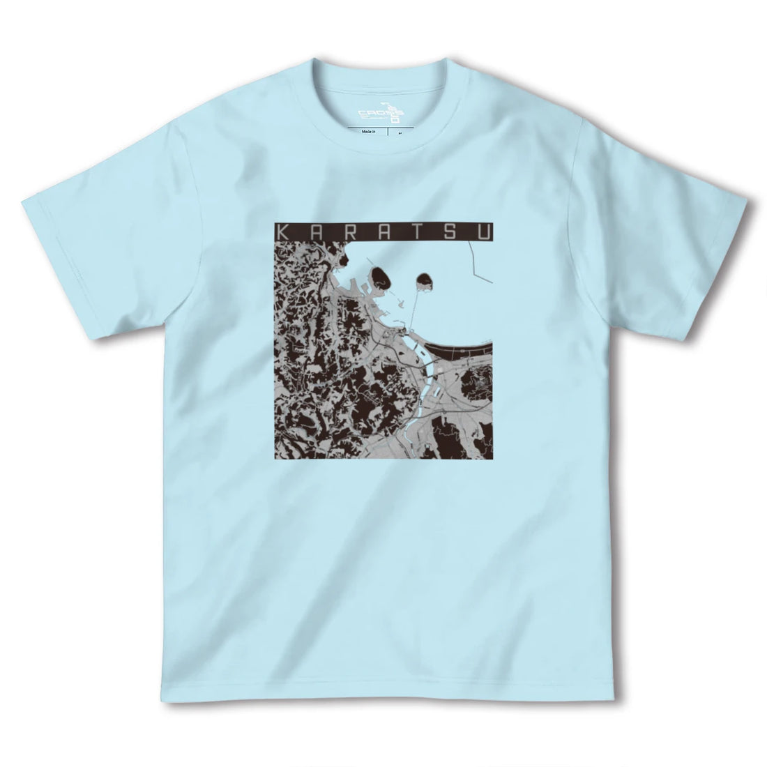 【唐津(佐賀県)】地図柄ヘビーウェイトTシャツ