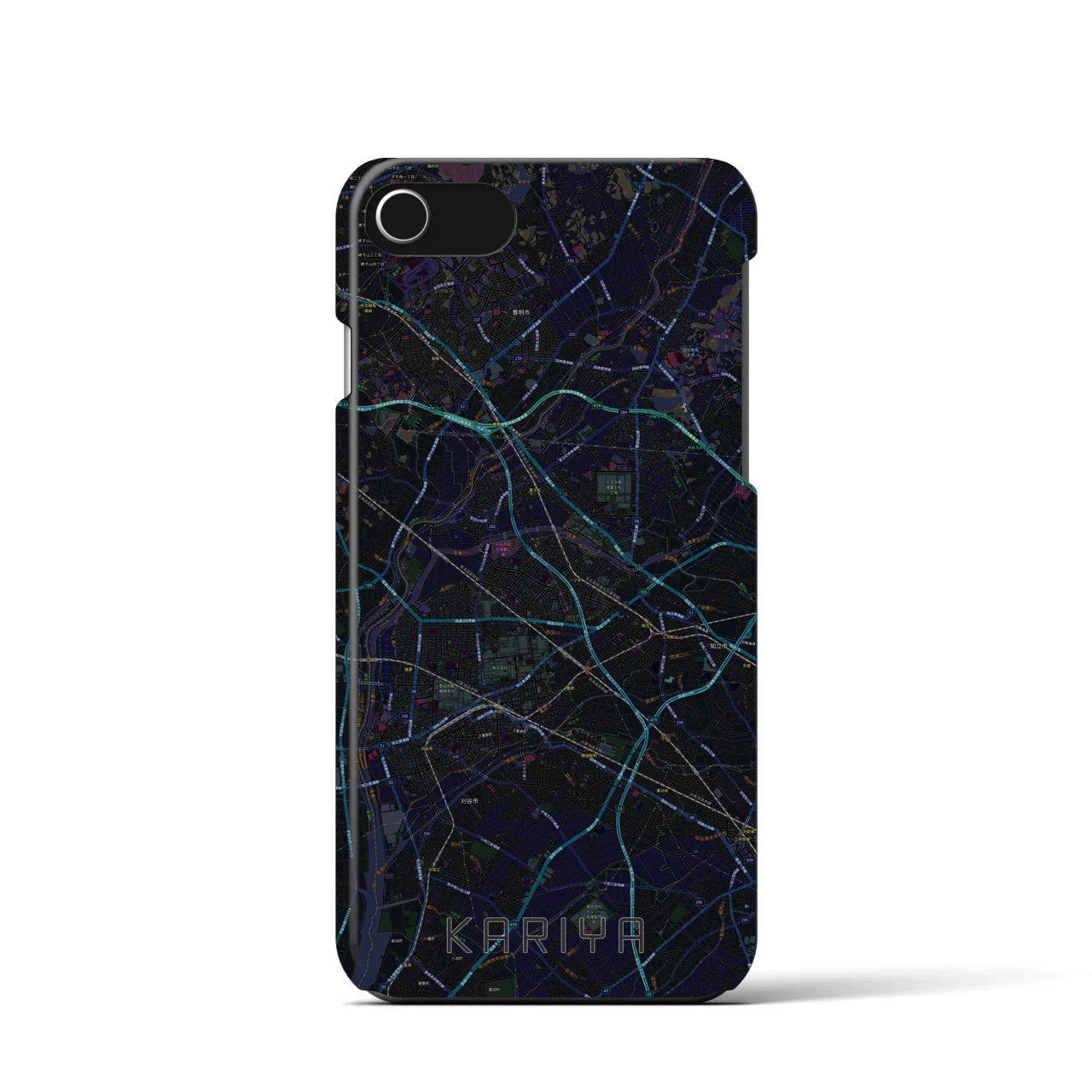 【刈谷(愛知県)】地図柄iPhoneケース(バックカバータイプ)