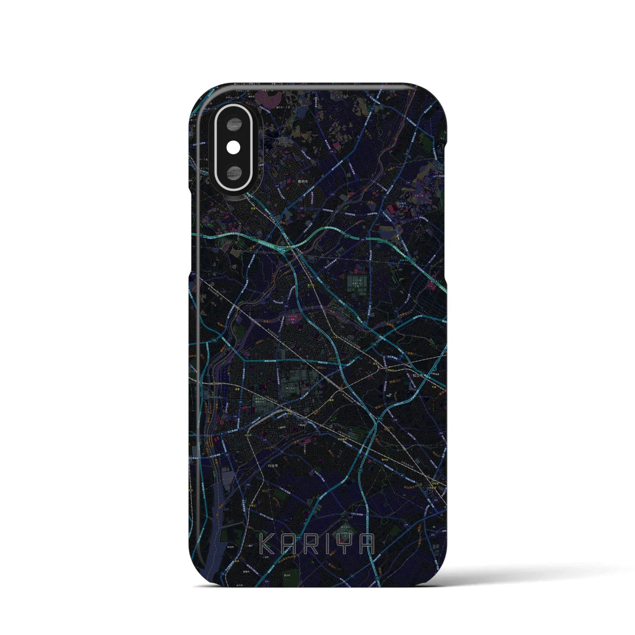 【刈谷(愛知県)】地図柄iPhoneケース(バックカバータイプ)