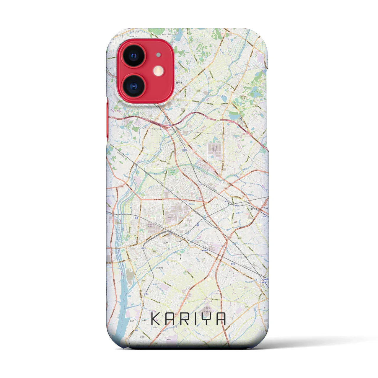 【刈谷(愛知県)】地図柄iPhoneケース(バックカバータイプ)