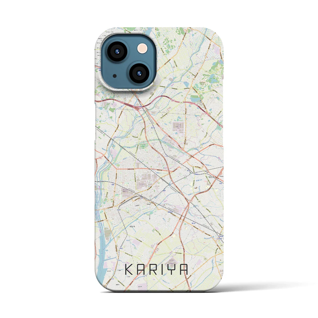 【刈谷(愛知県)】地図柄iPhoneケース(バックカバータイプ)