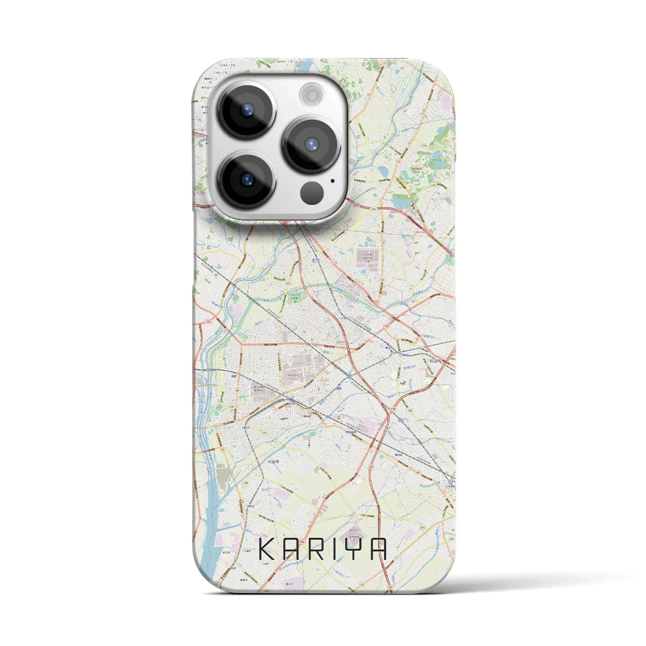【刈谷(愛知県)】地図柄iPhoneケース(バックカバータイプ)