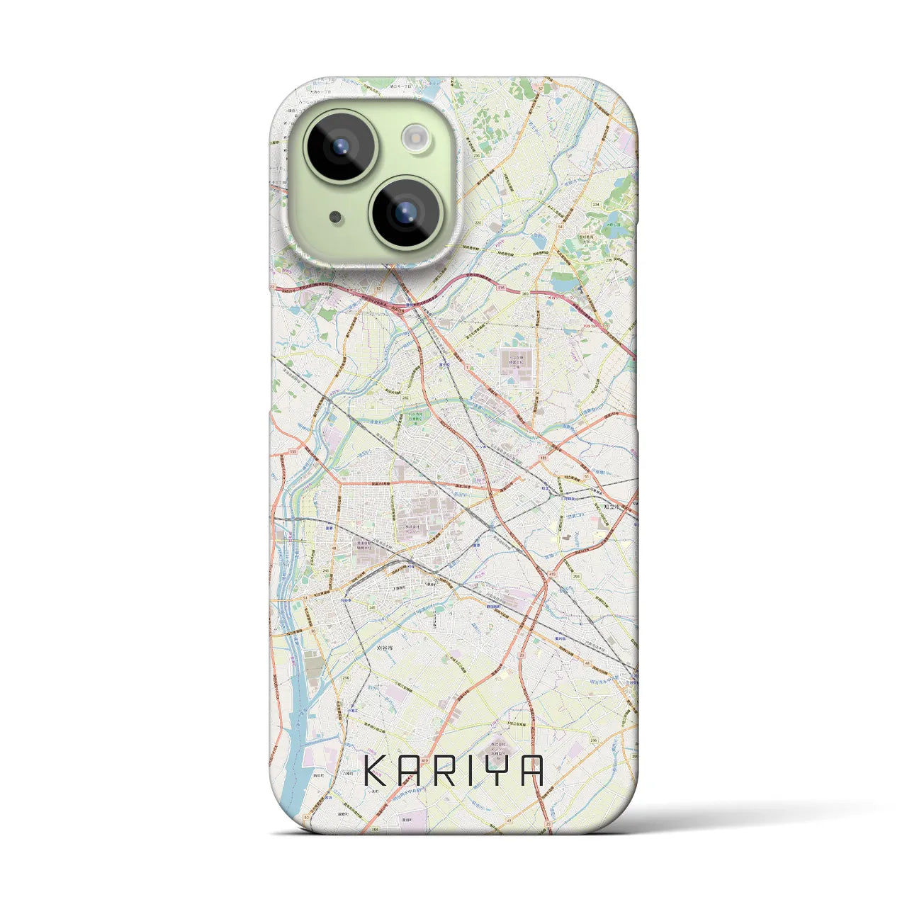 【刈谷(愛知県)】地図柄iPhoneケース(バックカバータイプ)