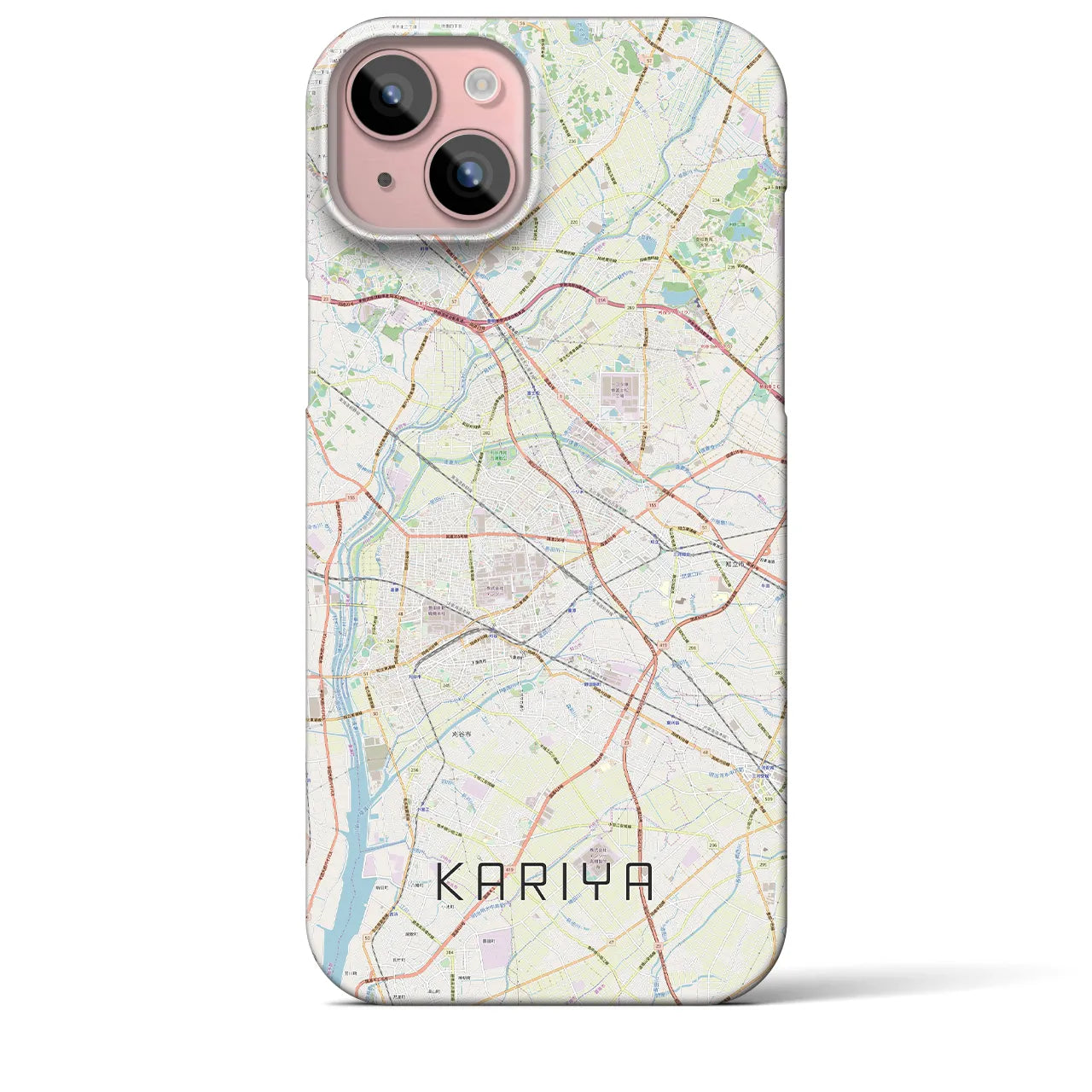 【刈谷(愛知県)】地図柄iPhoneケース(バックカバータイプ)