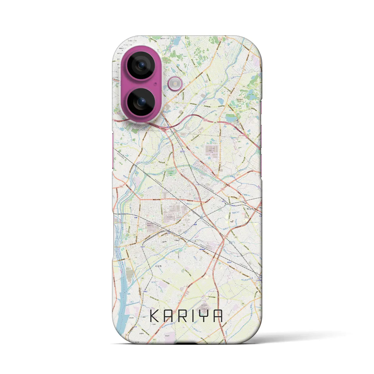 【刈谷(愛知県)】地図柄iPhoneケース(バックカバータイプ)