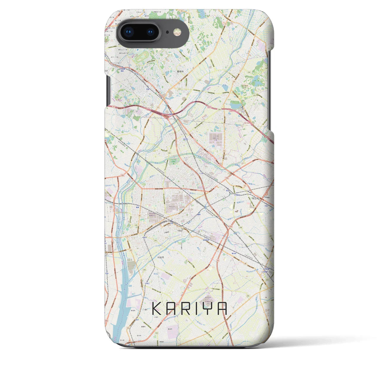 【刈谷(愛知県)】地図柄iPhoneケース(バックカバータイプ)