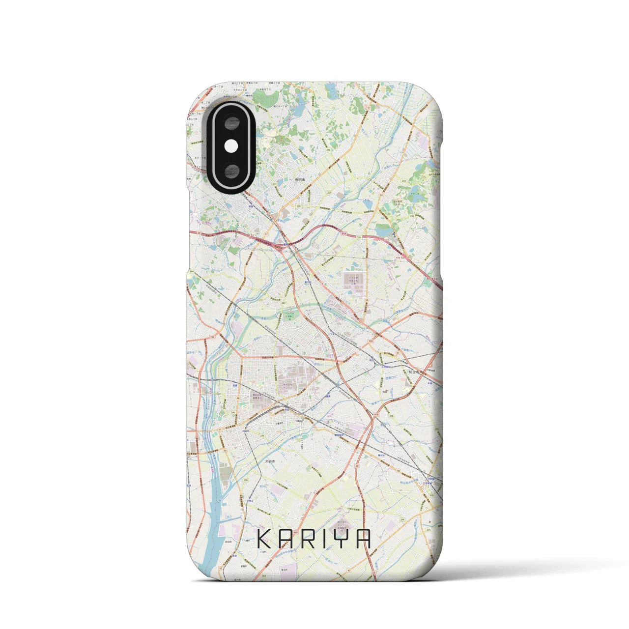 【刈谷(愛知県)】地図柄iPhoneケース(バックカバータイプ)