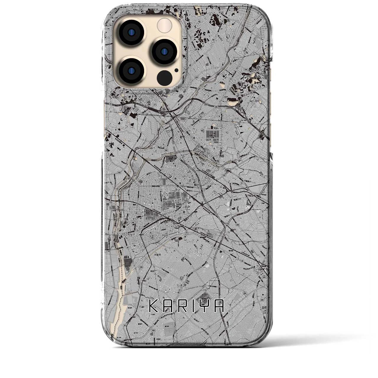 【刈谷(愛知県)】地図柄iPhoneケース(クリアタイプ)