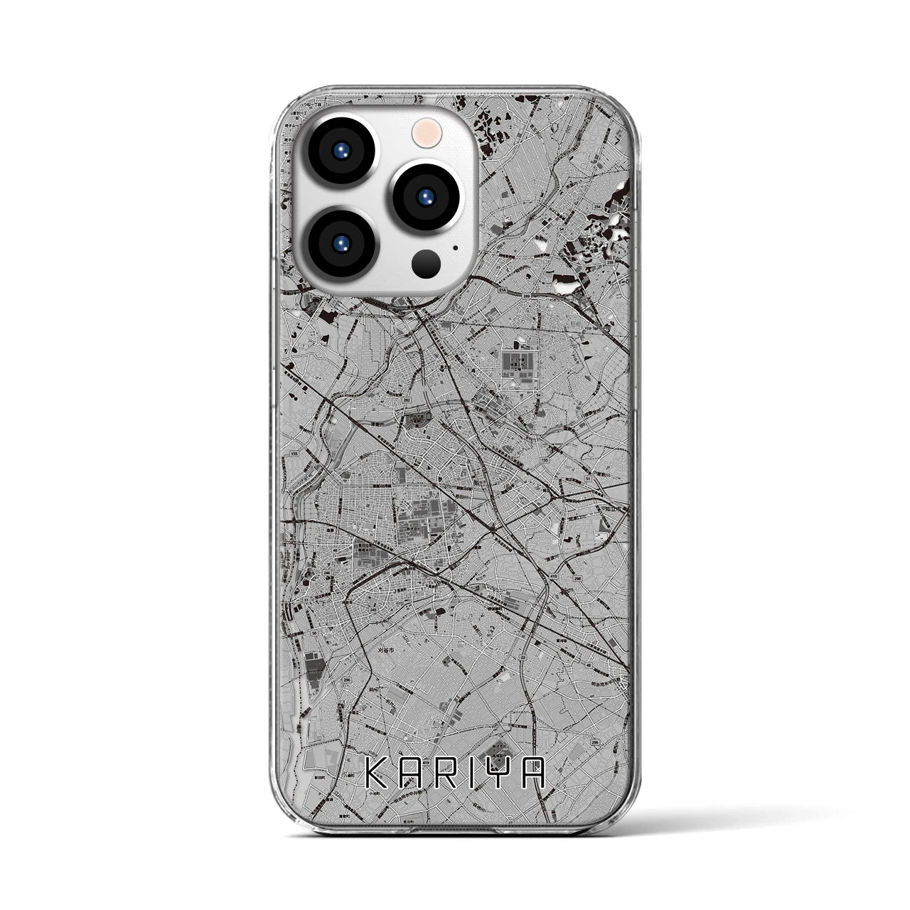 【刈谷(愛知県)】地図柄iPhoneケース(クリアタイプ)