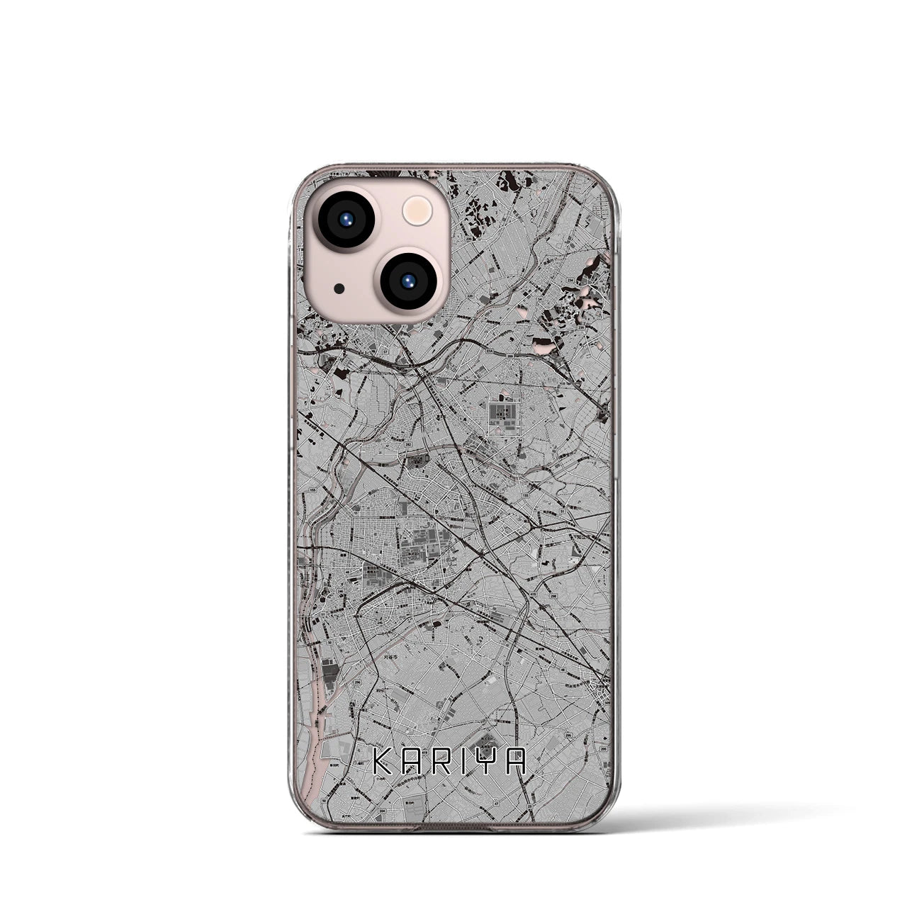 【刈谷(愛知県)】地図柄iPhoneケース(クリアタイプ)