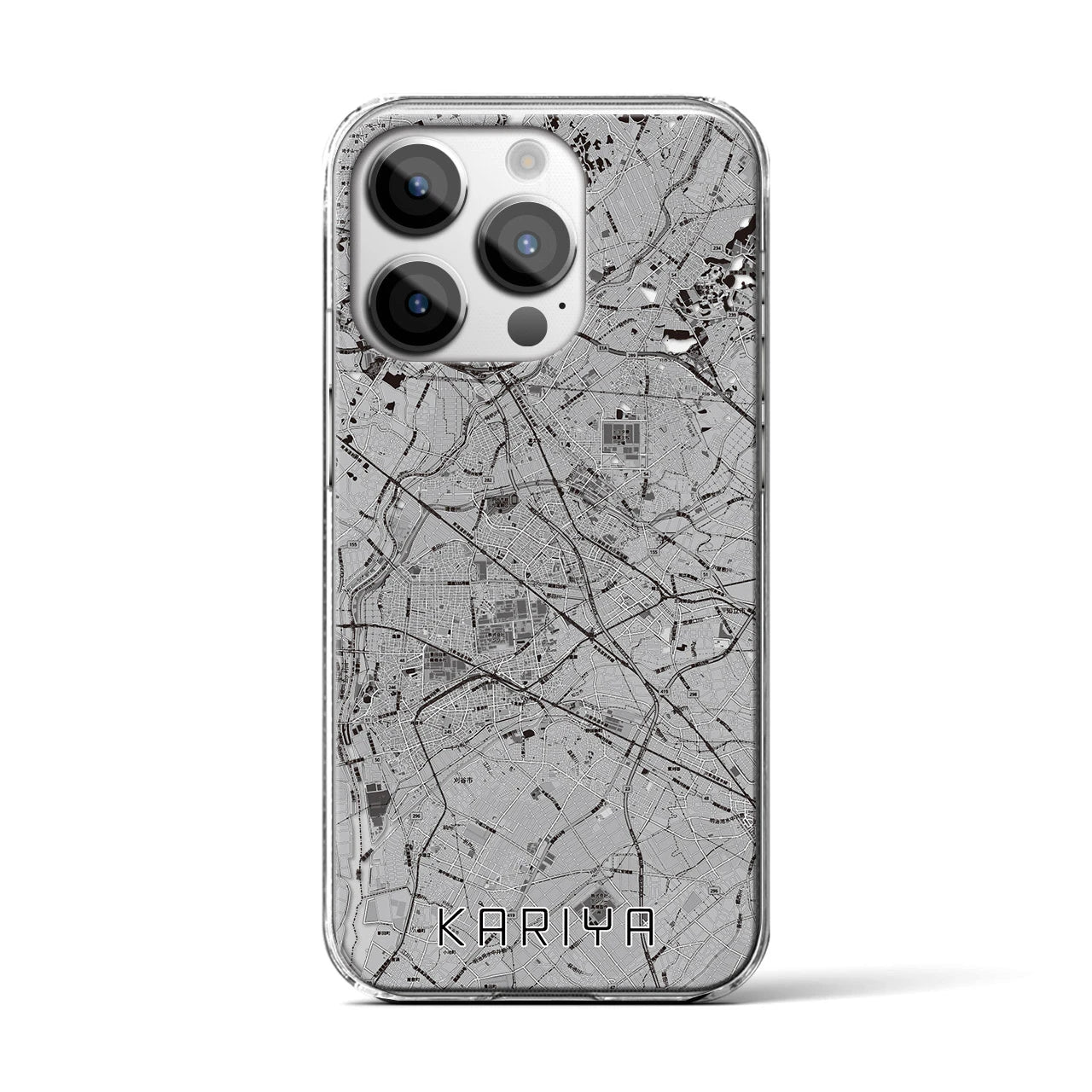 【刈谷(愛知県)】地図柄iPhoneケース(クリアタイプ)