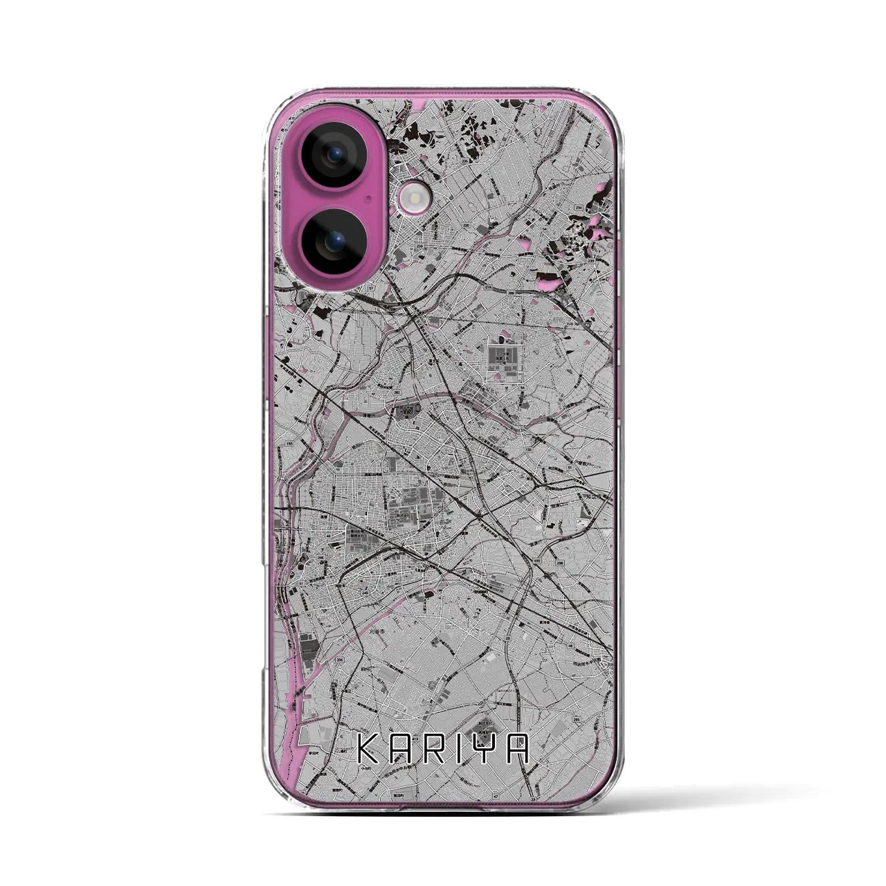 【刈谷(愛知県)】地図柄iPhoneケース(クリアタイプ)