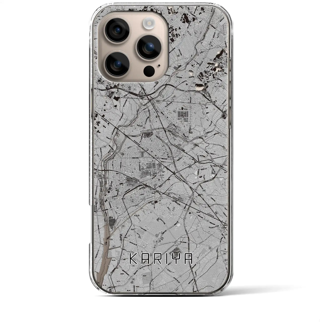 【刈谷(愛知県)】地図柄iPhoneケース(クリアタイプ)