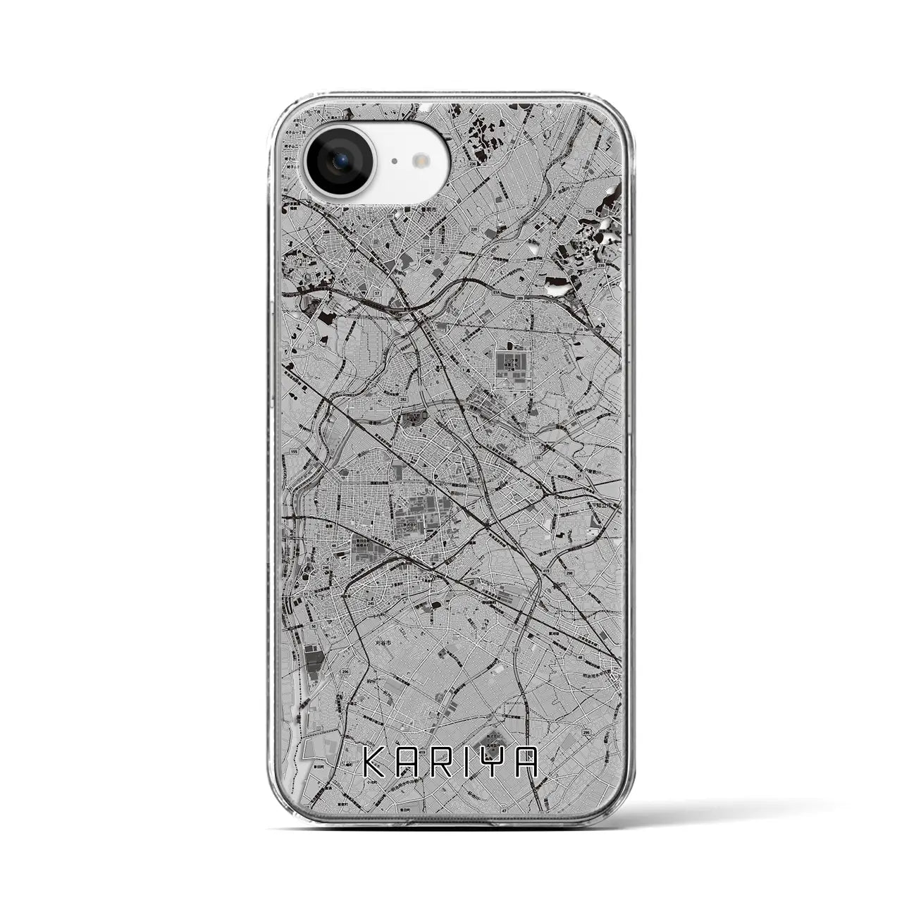 【刈谷(愛知県)】地図柄iPhoneケース(クリアタイプ)