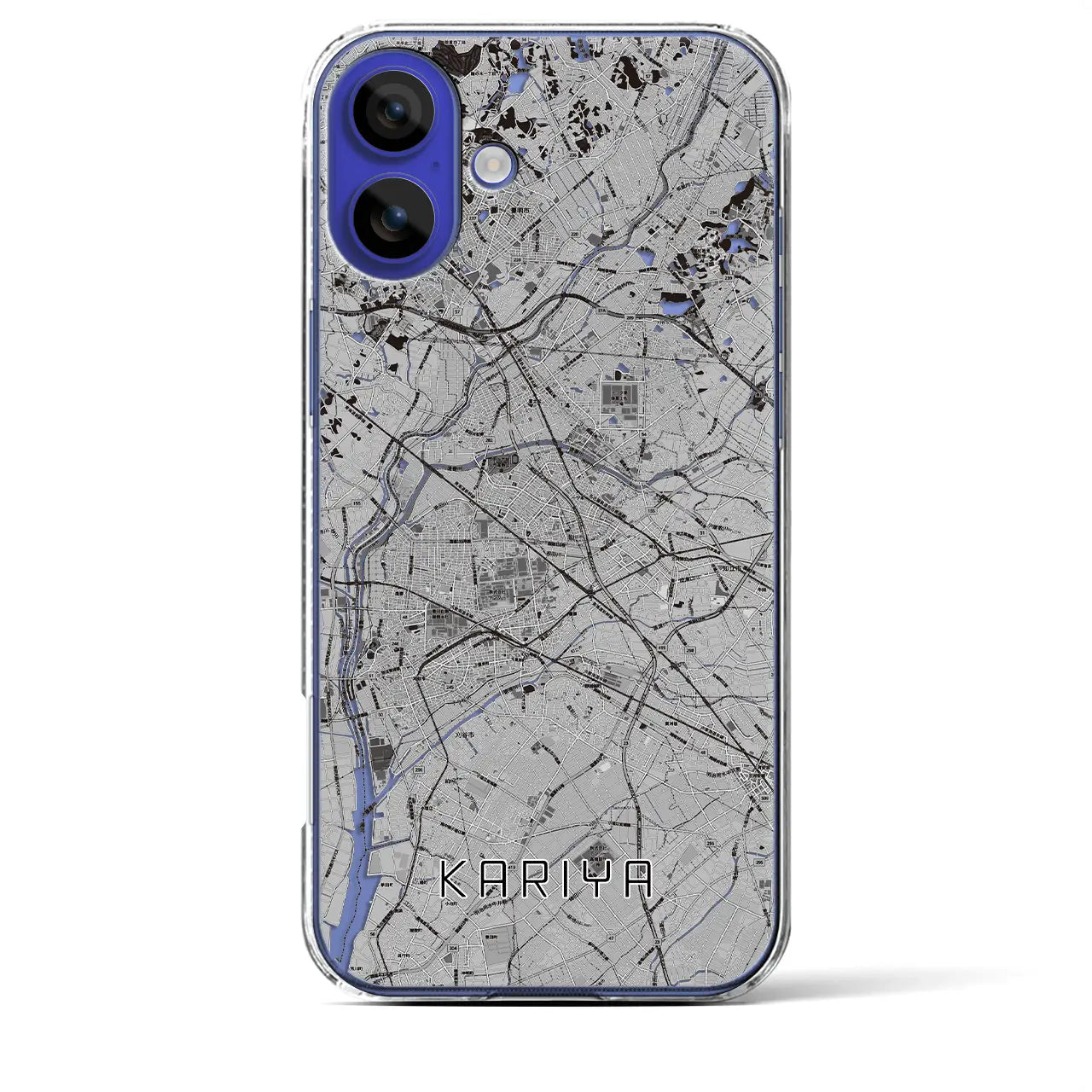 【刈谷(愛知県)】地図柄iPhoneケース(クリアタイプ)