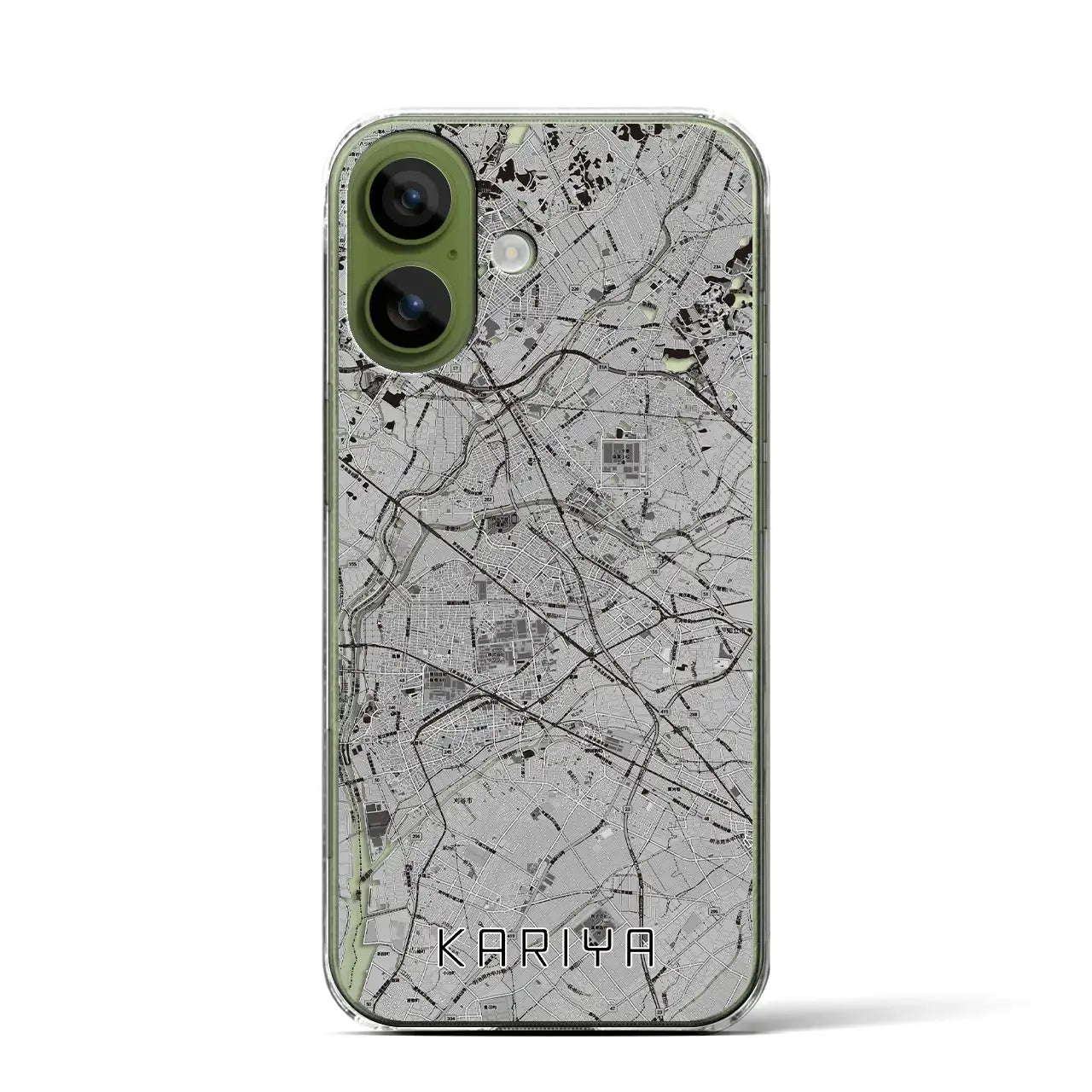 【刈谷(愛知県)】地図柄iPhoneケース(クリアタイプ)