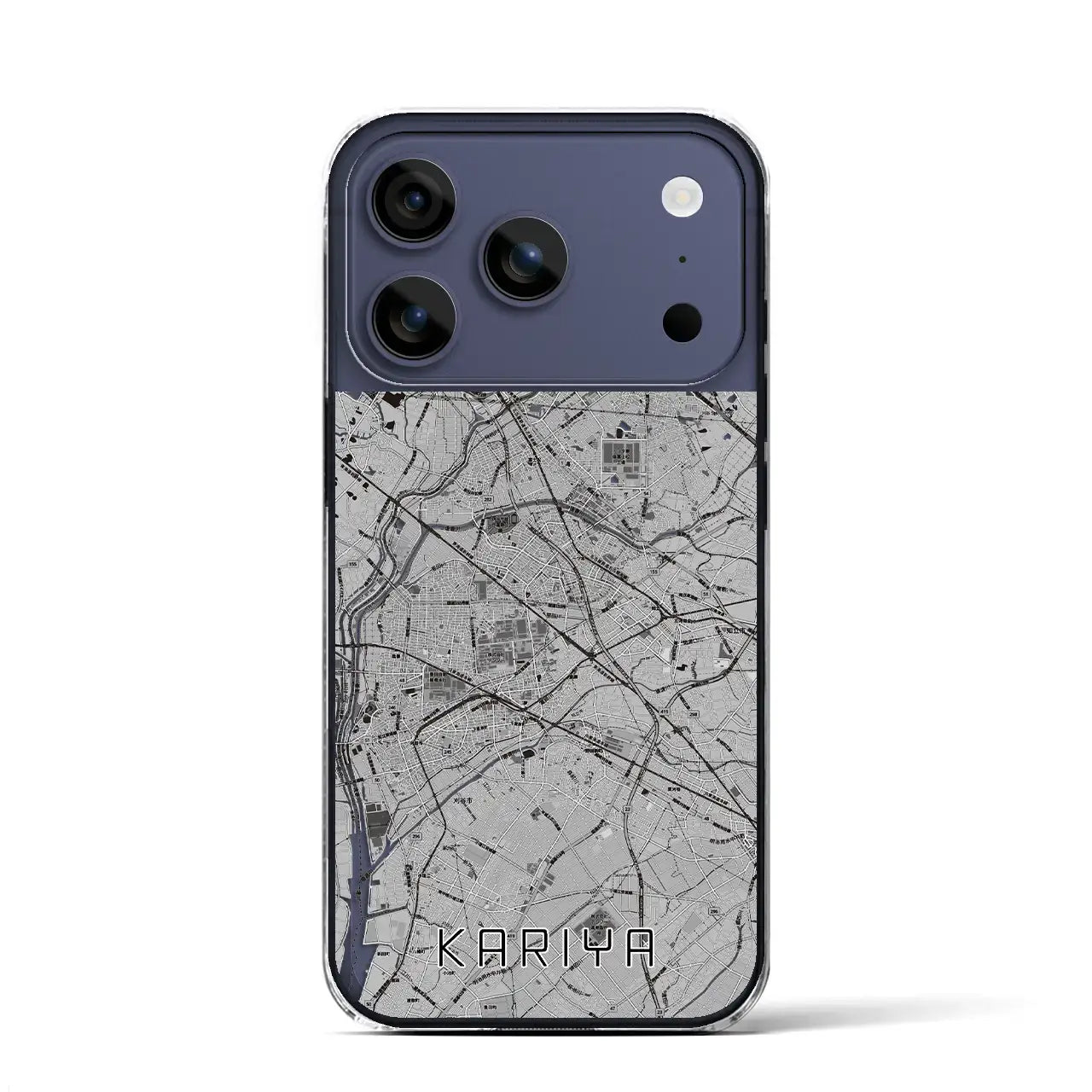 【刈谷(愛知県)】地図柄iPhoneケース(クリアタイプ)