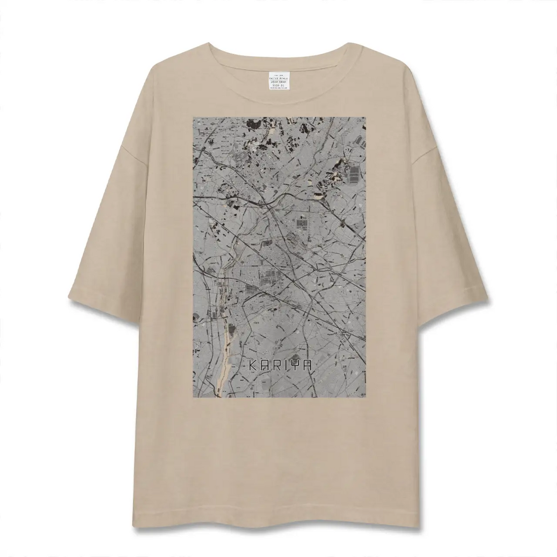 【刈谷(愛知県)】地図柄ビッグシルエットTシャツ