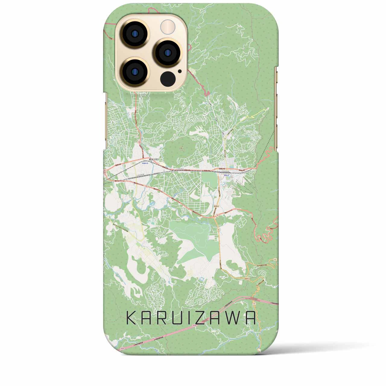 【軽井沢(長野県)】地図柄iPhoneケース(バックカバータイプ)