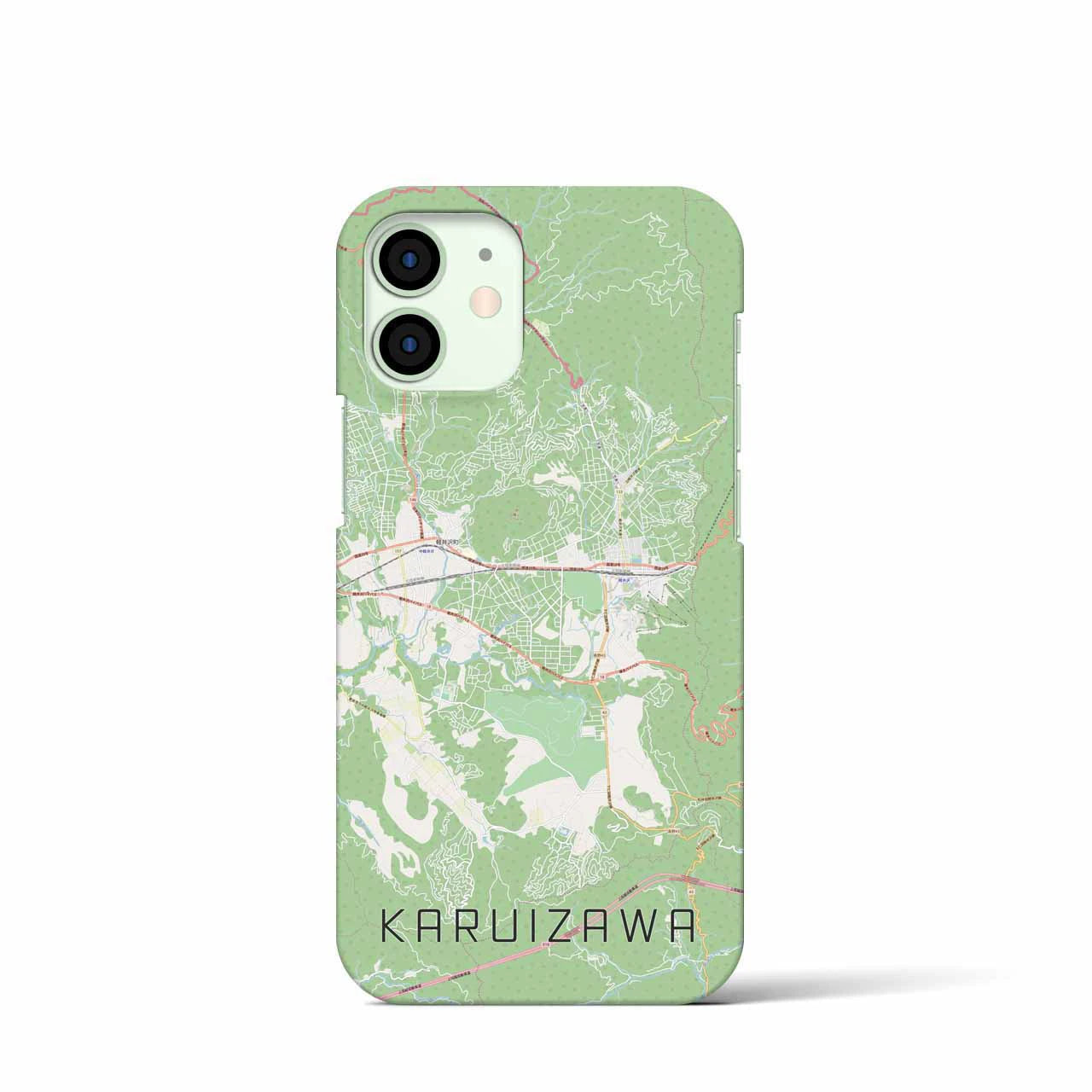 【軽井沢(長野県)】地図柄iPhoneケース(バックカバータイプ)