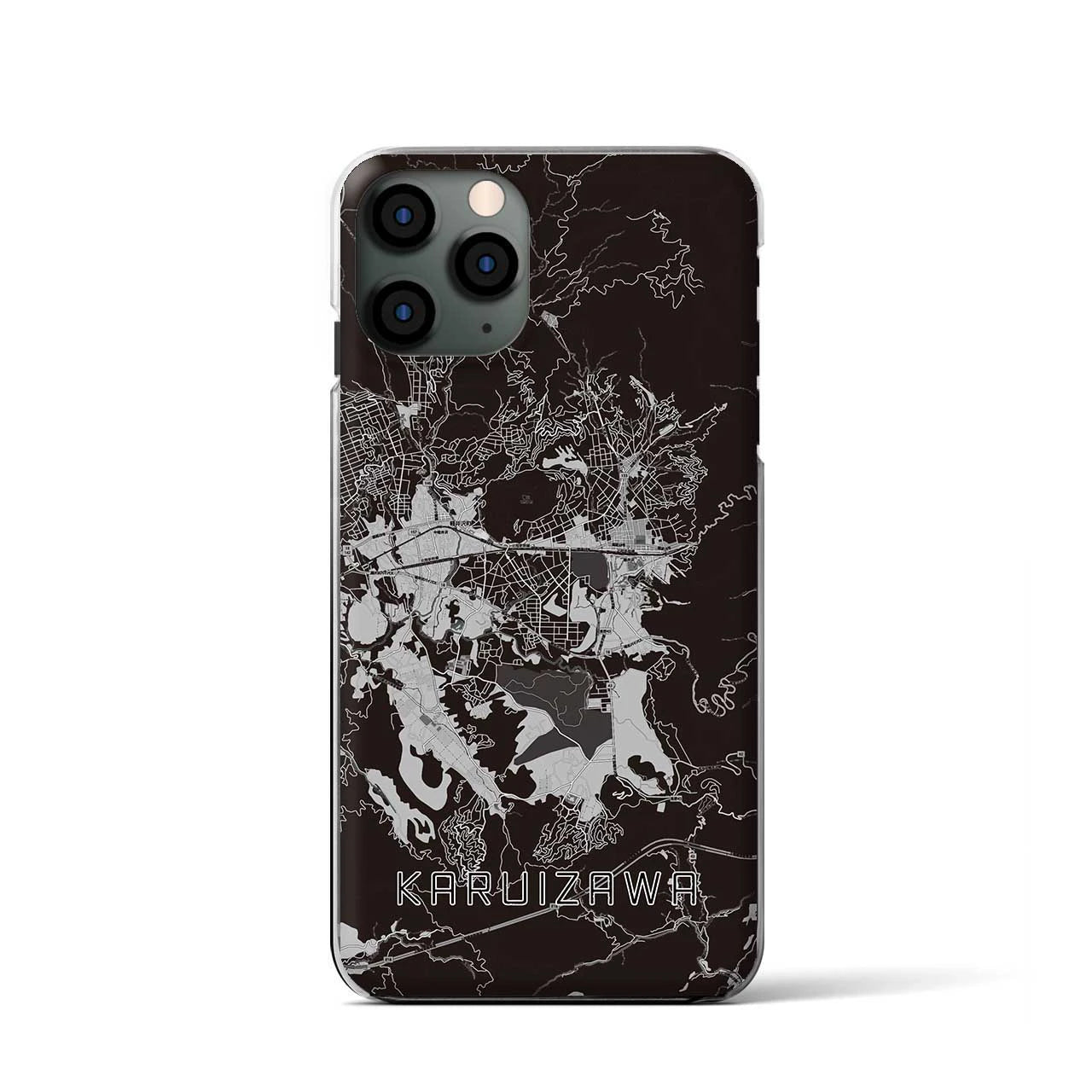 【軽井沢(長野県)】地図柄iPhoneケース(クリアタイプ)