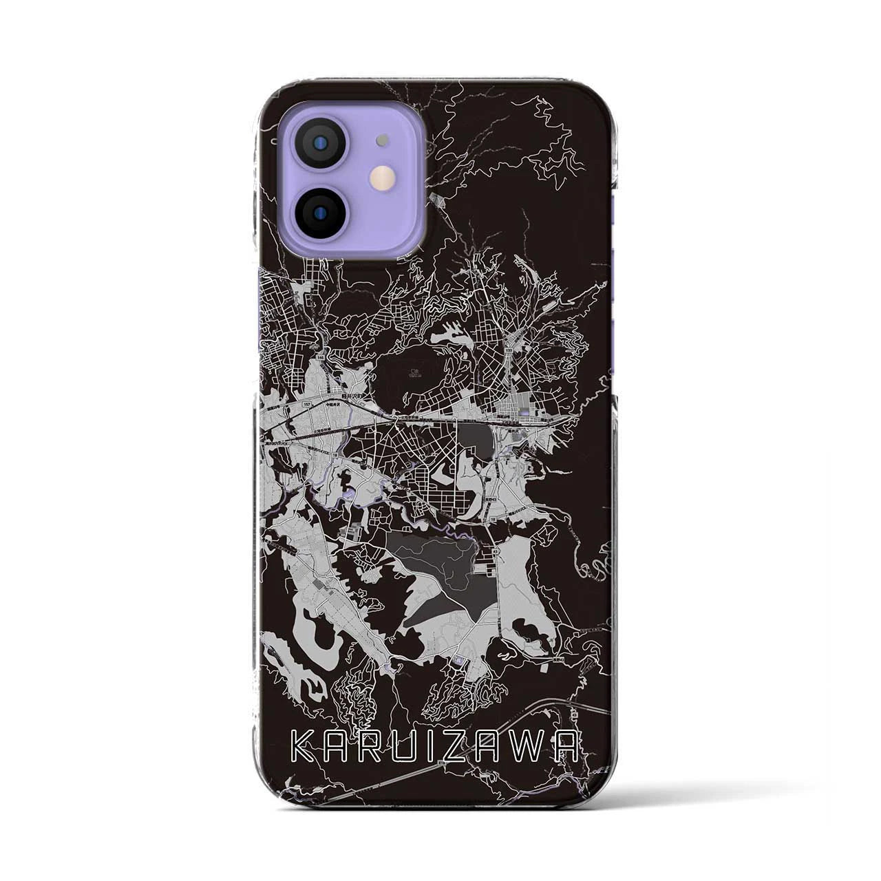 【軽井沢(長野県)】地図柄iPhoneケース(クリアタイプ)