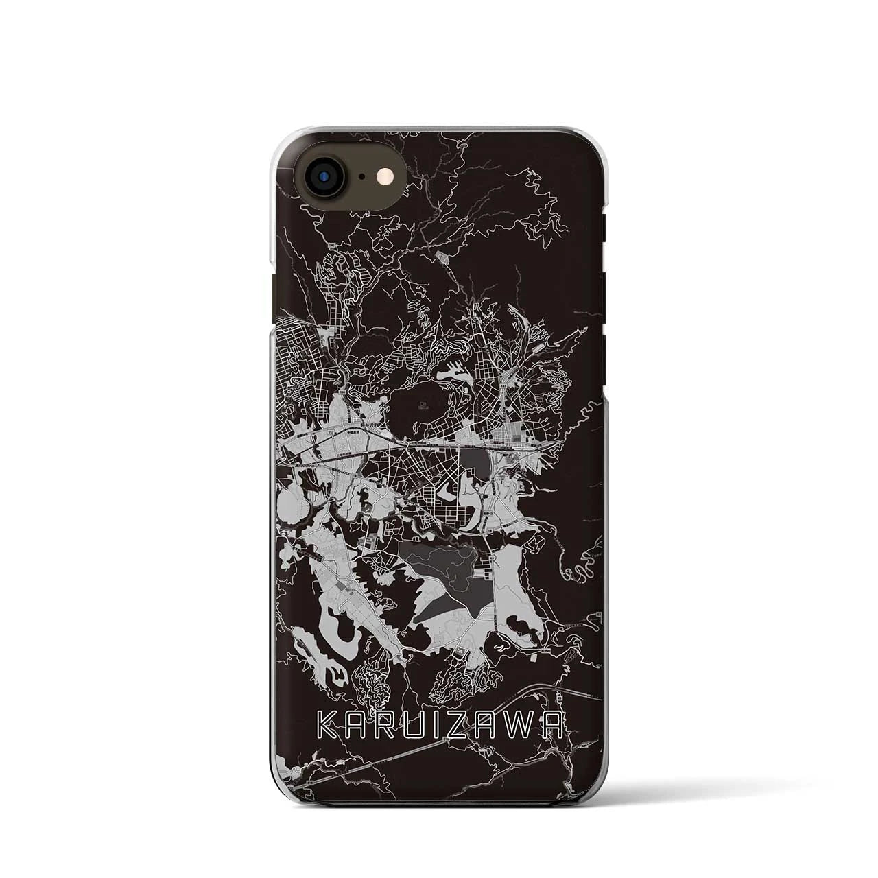 【軽井沢(長野県)】地図柄iPhoneケース(クリアタイプ)