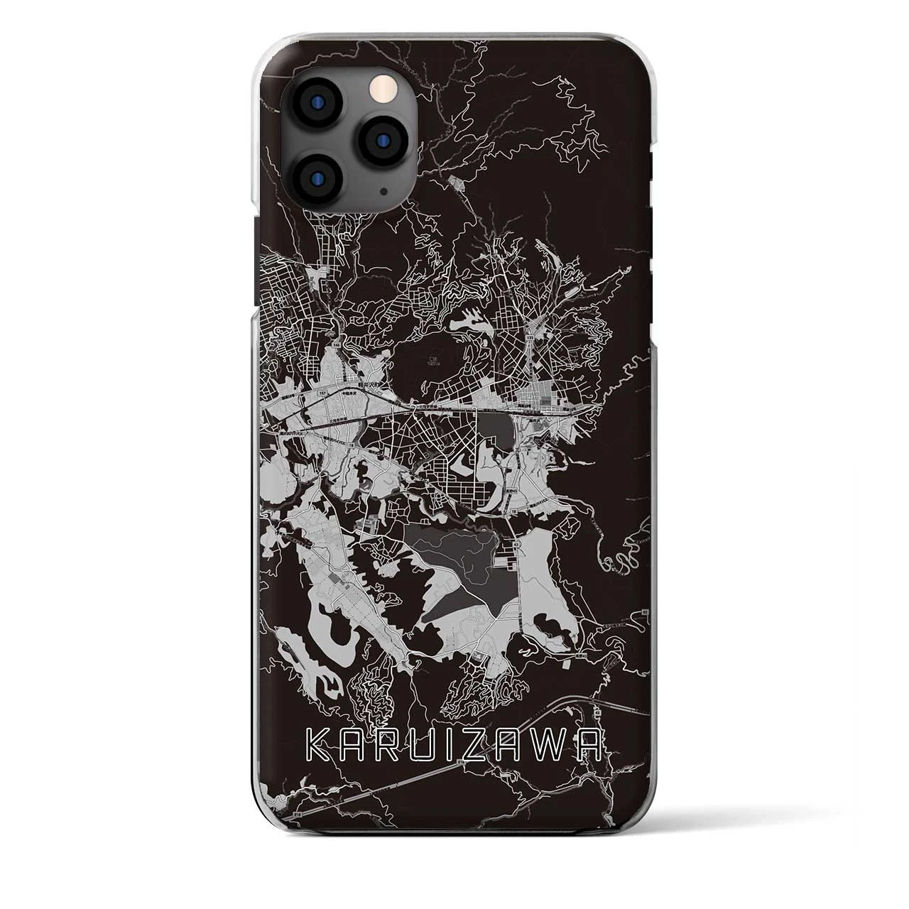 【軽井沢(長野県)】地図柄iPhoneケース(クリアタイプ)