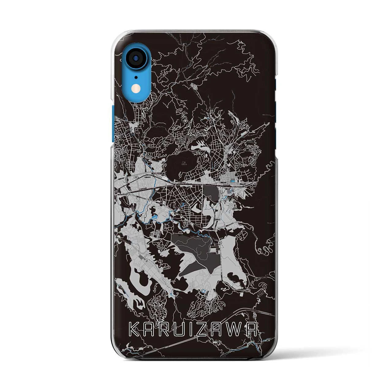 【軽井沢(長野県)】地図柄iPhoneケース(クリアタイプ)