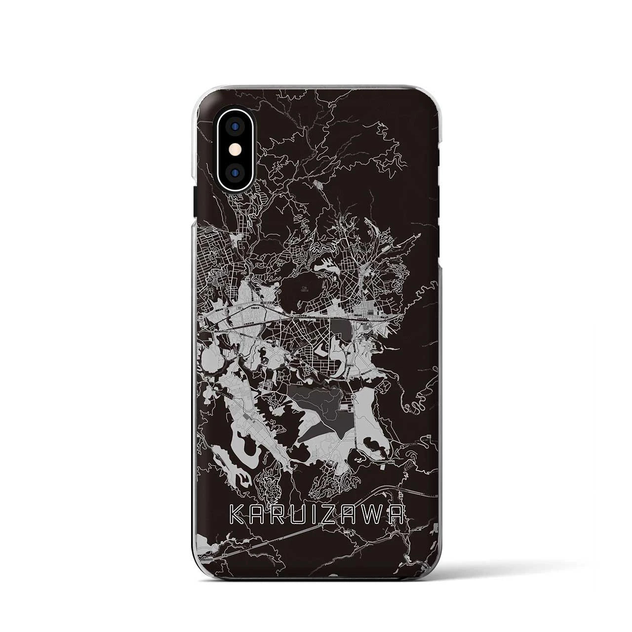 【軽井沢(長野県)】地図柄iPhoneケース(クリアタイプ)