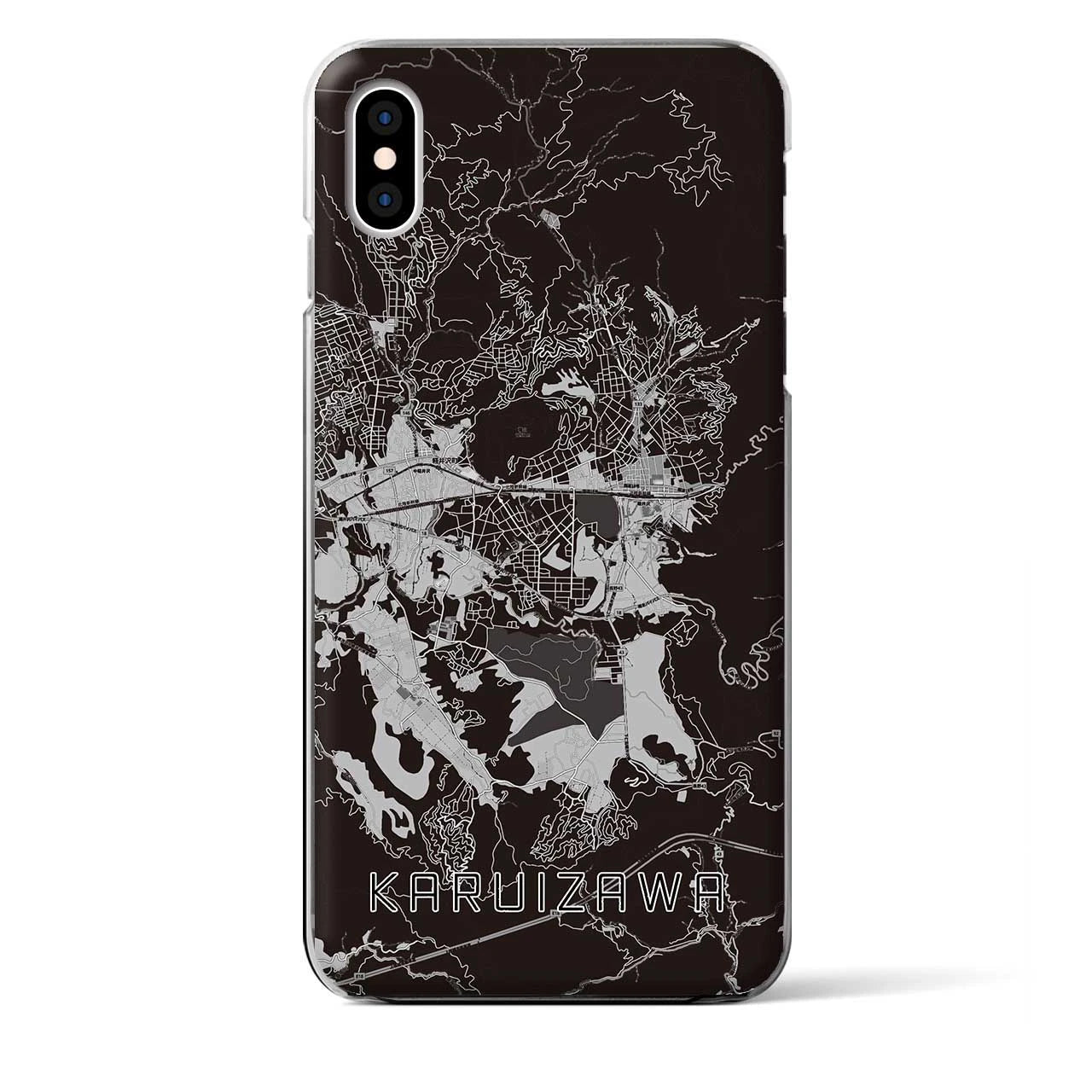 【軽井沢(長野県)】地図柄iPhoneケース(クリアタイプ)