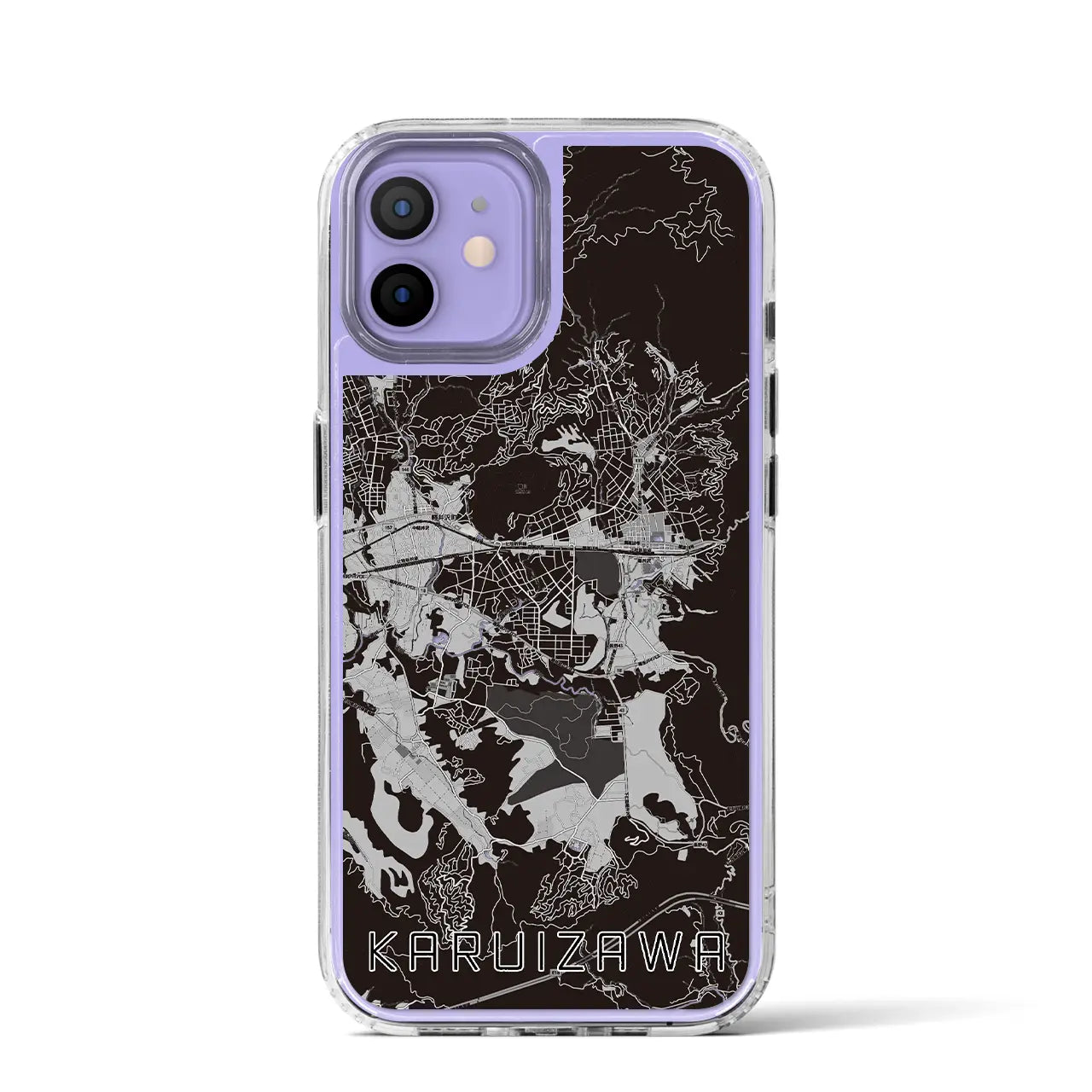 【軽井沢(長野県)】地図柄iPhoneケース(MagSafeタイプ)