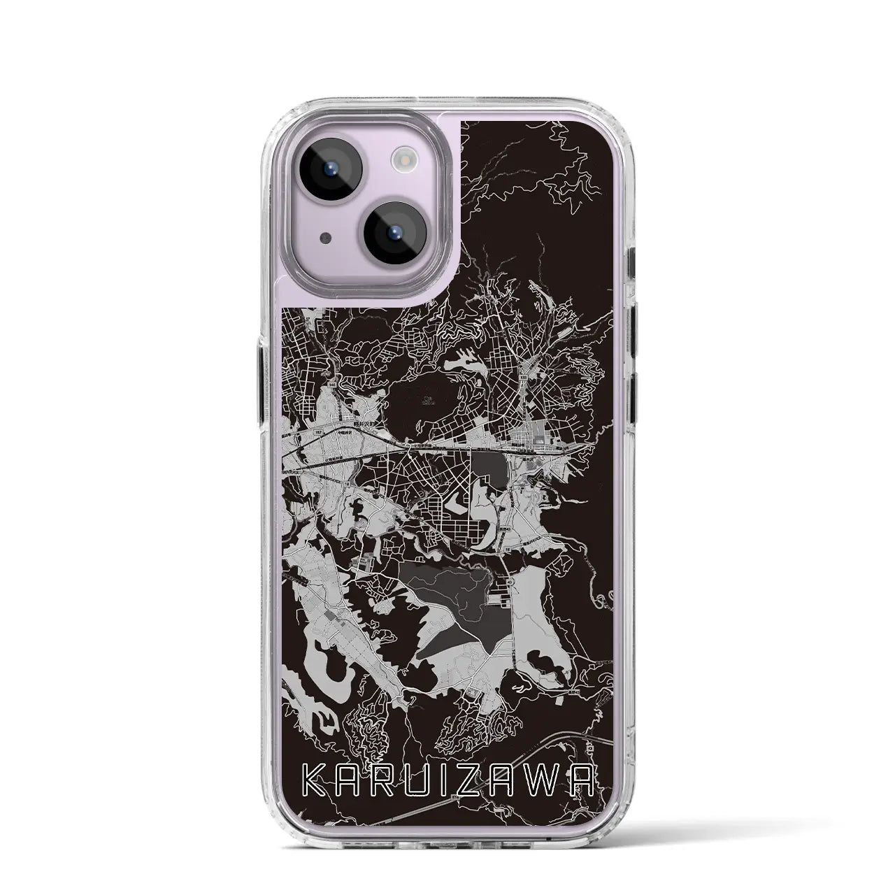 【軽井沢(長野県)】地図柄iPhoneケース(MagSafeタイプ)
