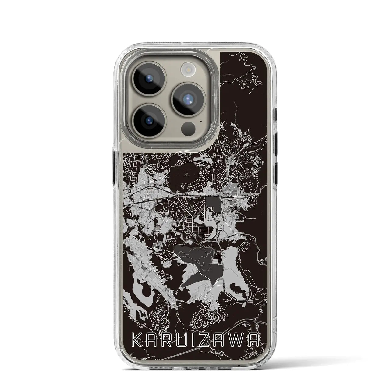 【軽井沢(長野県)】地図柄iPhoneケース(MagSafeタイプ)