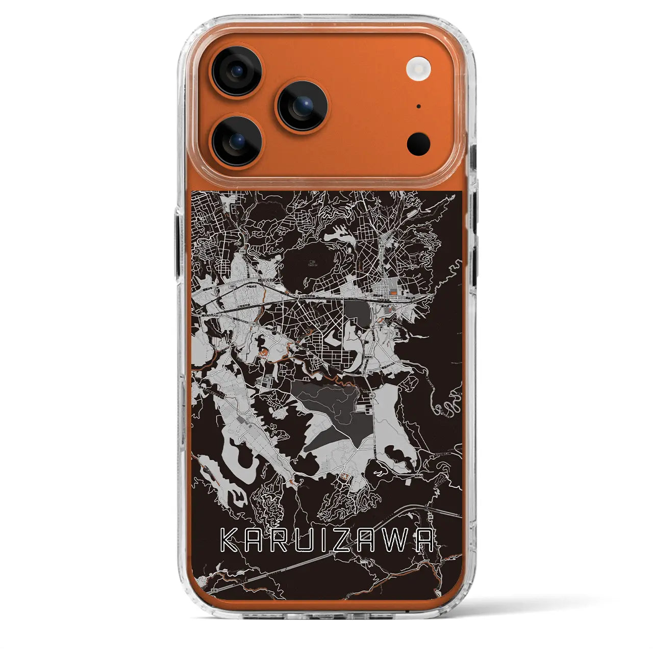 【軽井沢(長野県)】地図柄iPhoneケース(MagSafeタイプ)