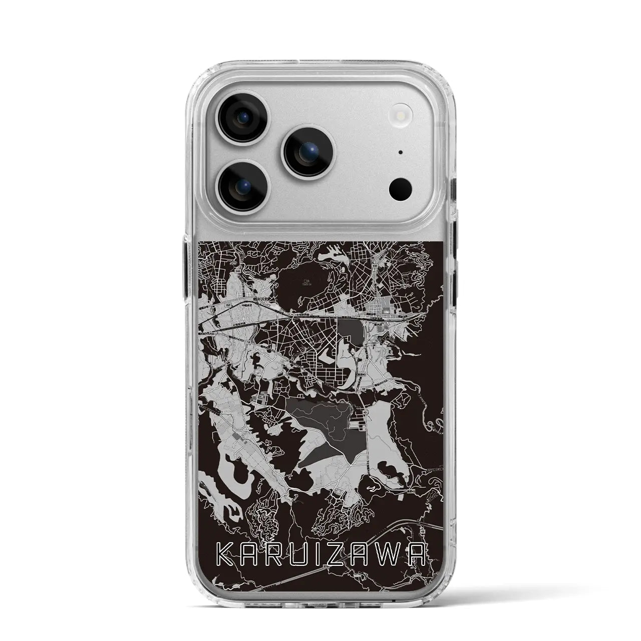 【軽井沢(長野県)】地図柄iPhoneケース(MagSafeタイプ)