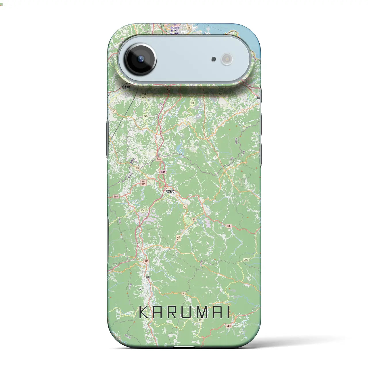 【軽米(岩手県)】地図柄iPhoneケース(バックカバータイプ)
