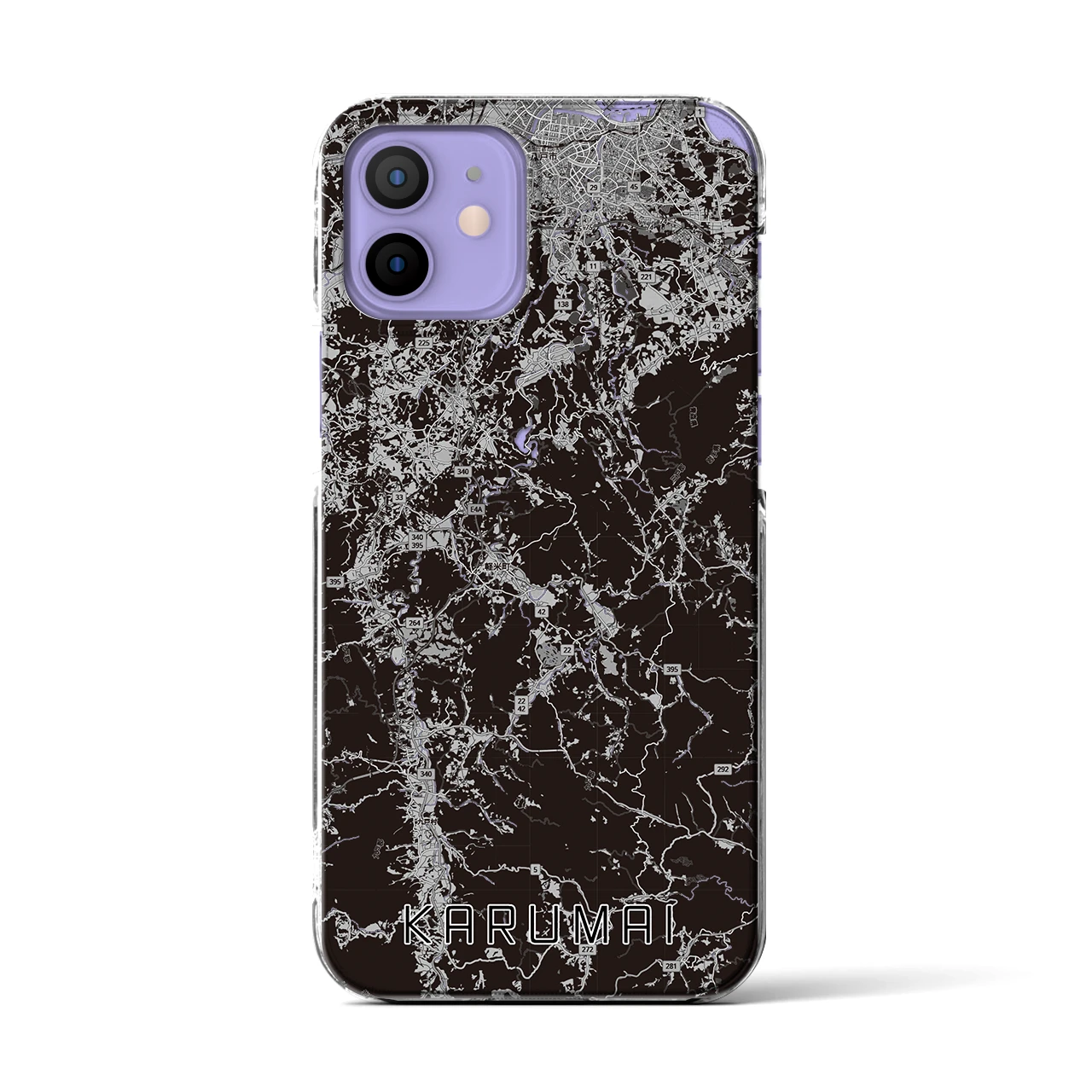 【軽米(岩手県)】地図柄iPhoneケース(クリアタイプ)