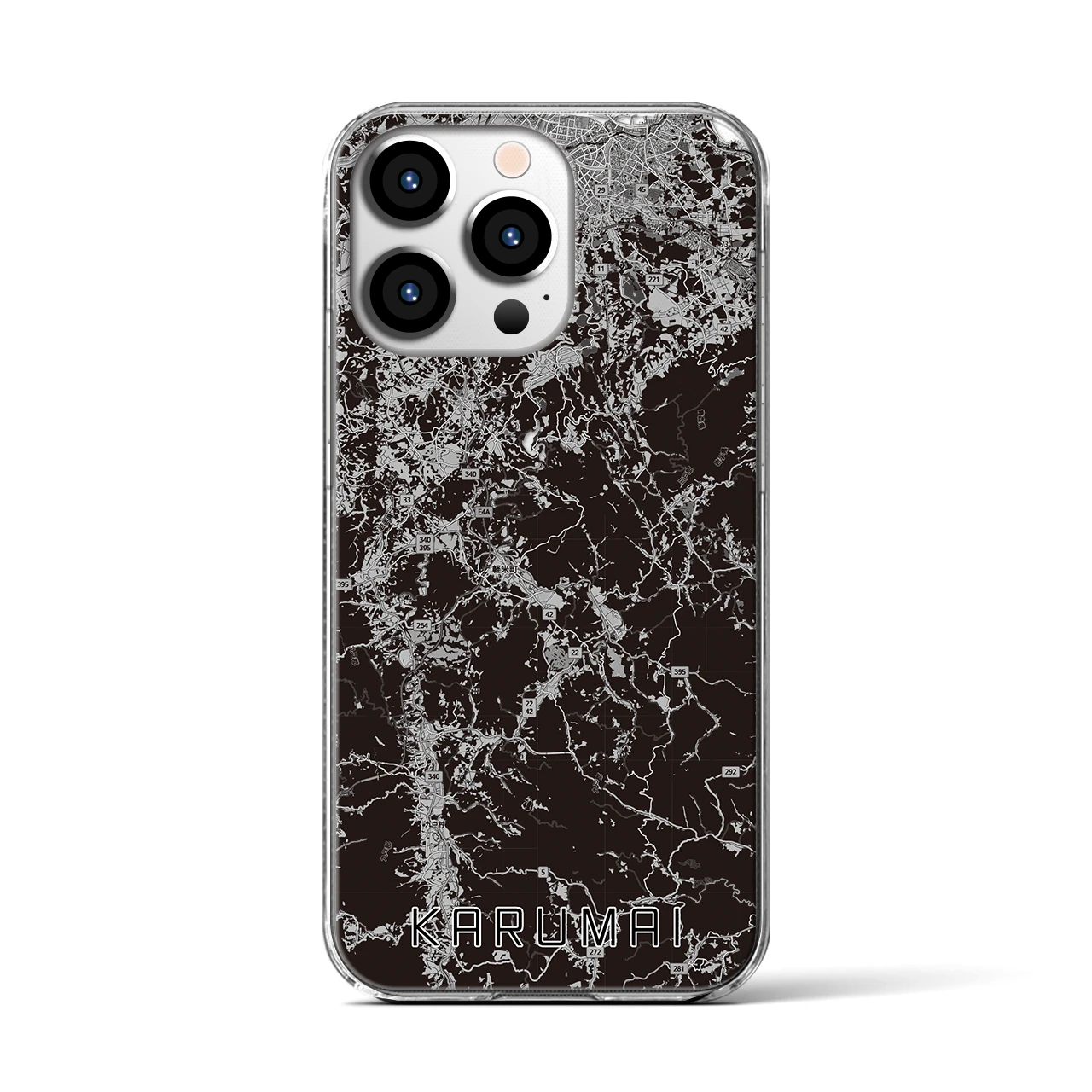 【軽米(岩手県)】地図柄iPhoneケース(クリアタイプ)