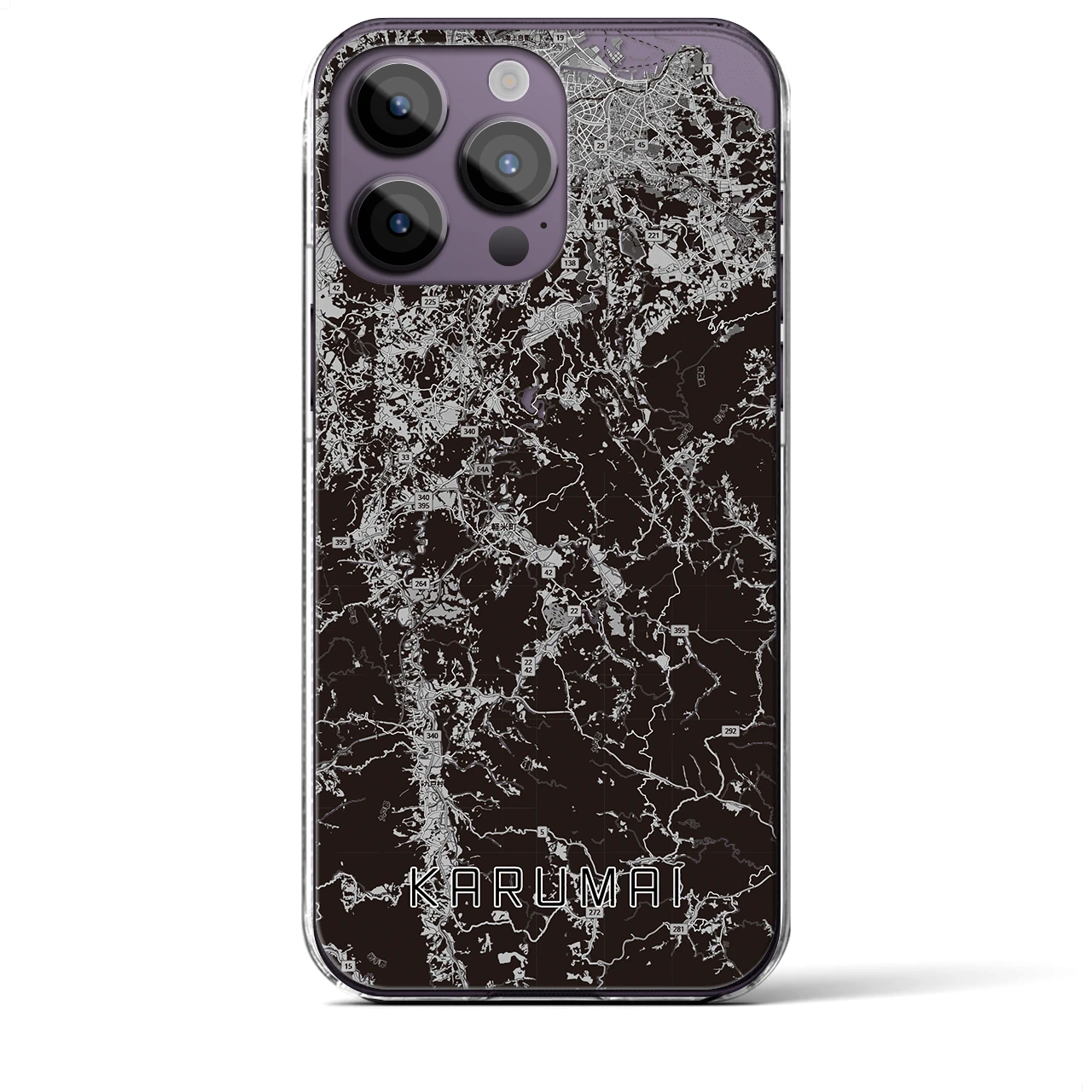 【軽米(岩手県)】地図柄iPhoneケース(クリアタイプ)