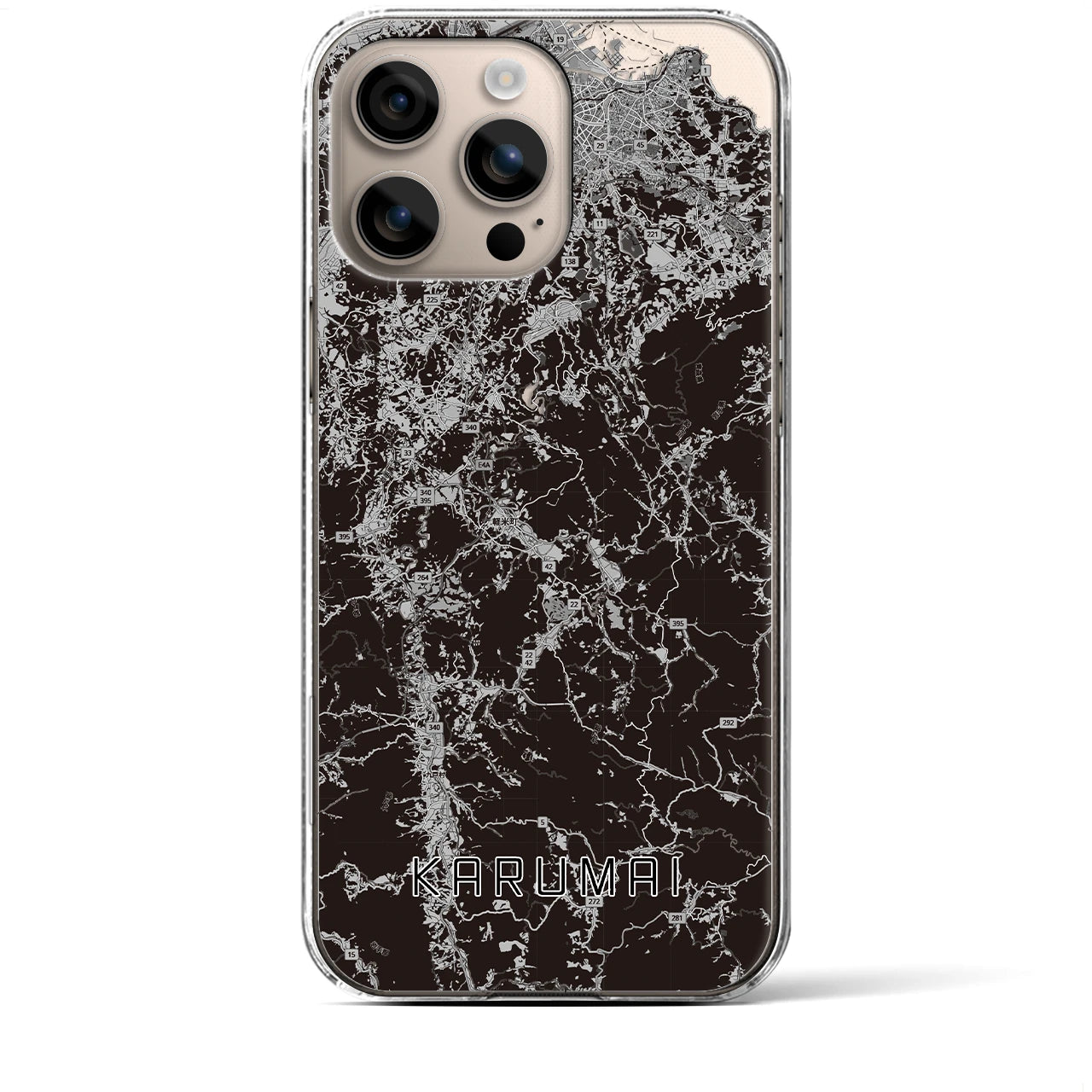 【軽米(岩手県)】地図柄iPhoneケース(クリアタイプ)